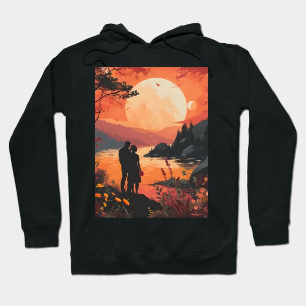 Discover True Romance: Art, Creativity and Connections for Valentine's Day and Lovers' Day Hoodie by insaneLEDP